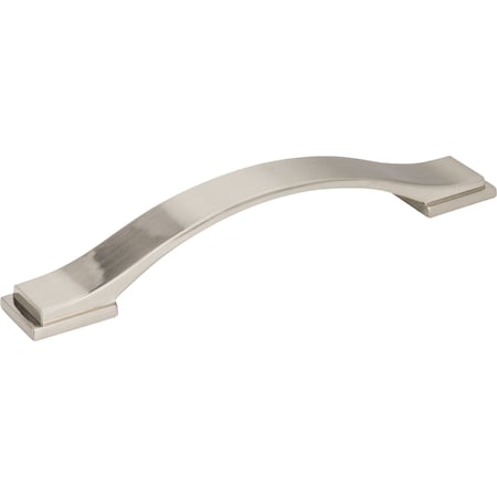Jeffrey Alexander 128 mm Center-to-Center Satin Nickel Strap Mirada Cabinet Pull 80152-128SN